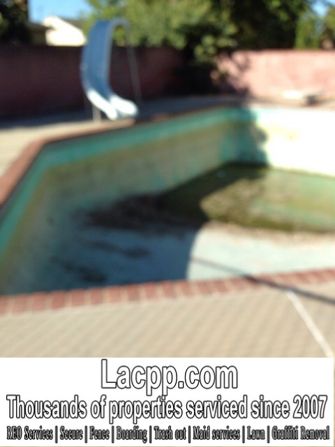 Pool Cover West Covina Los Angeles Property Preservation