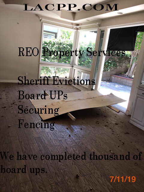 Poor REO Bank Owned Property Boading