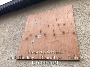 azusa board up broken window